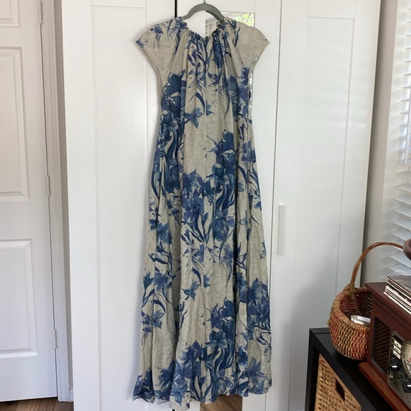 Ann Mashburn linen blend floral maxi dress - Picture 7 of 11